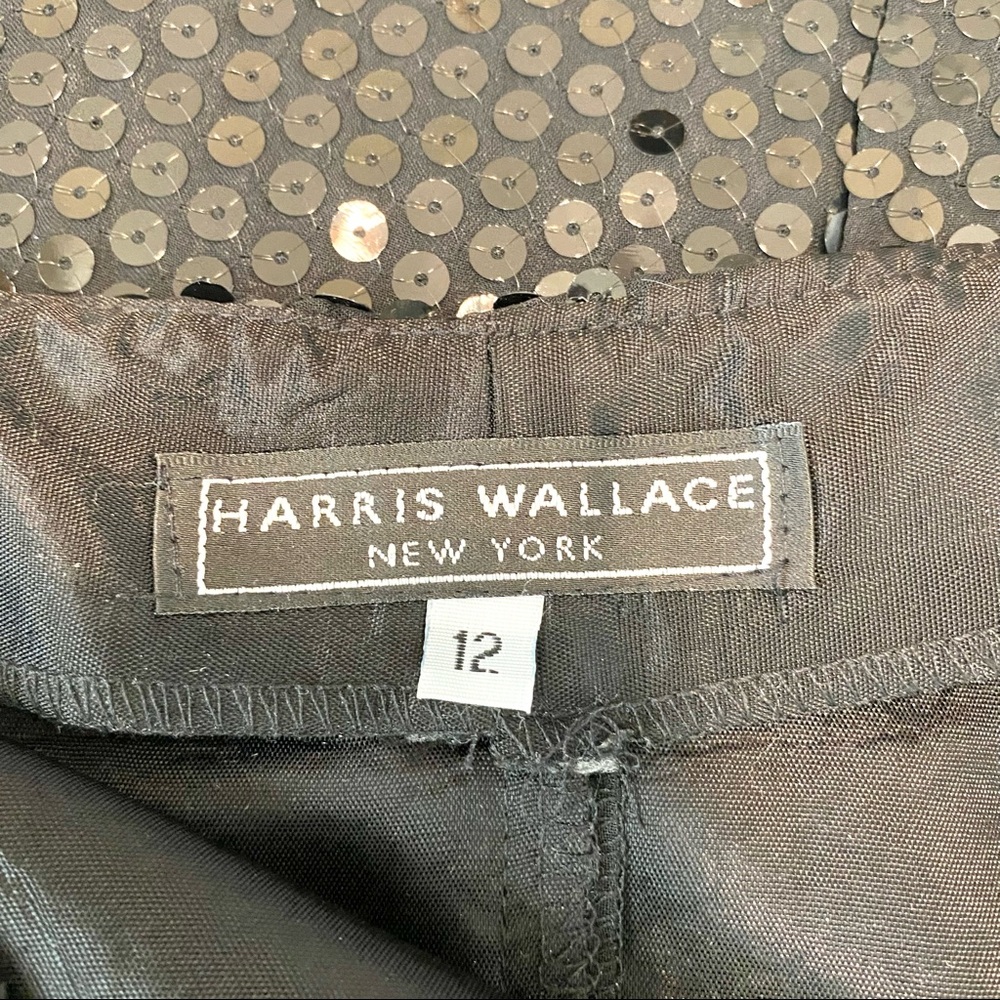 Harris Wallace Black Sequin Pencil Skirt - Picture 8 of 8